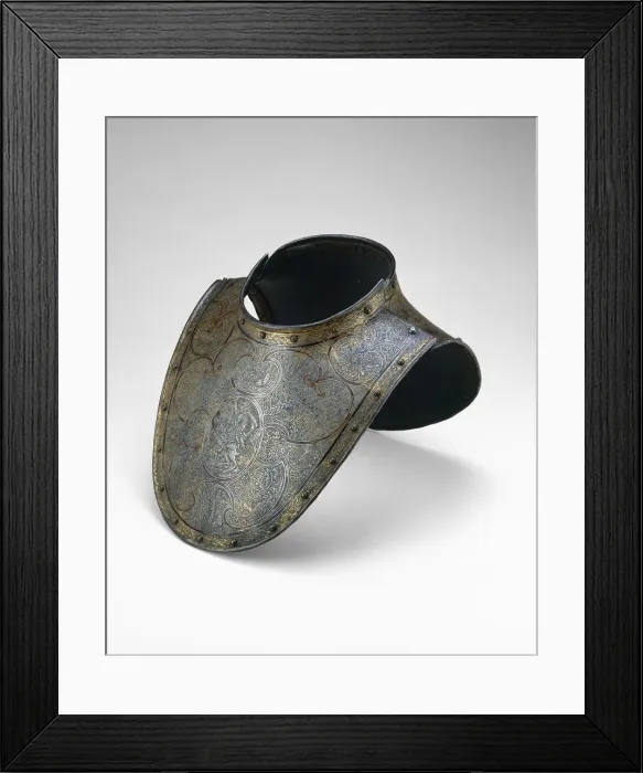 Framed Print : Gorget, France, 1590 / 1600. Creator: Unknown Framed Print : Gorget, France, 1590 / 1600. Creator: Unknown