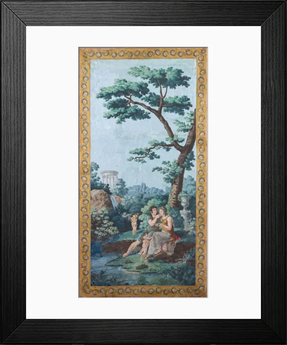 Framed Print : Panel, France, Late 18th / early 19th century. Creator: Unknown Framed Print : Panel, France, Late 18th / early 19th century. Creator: Unknown