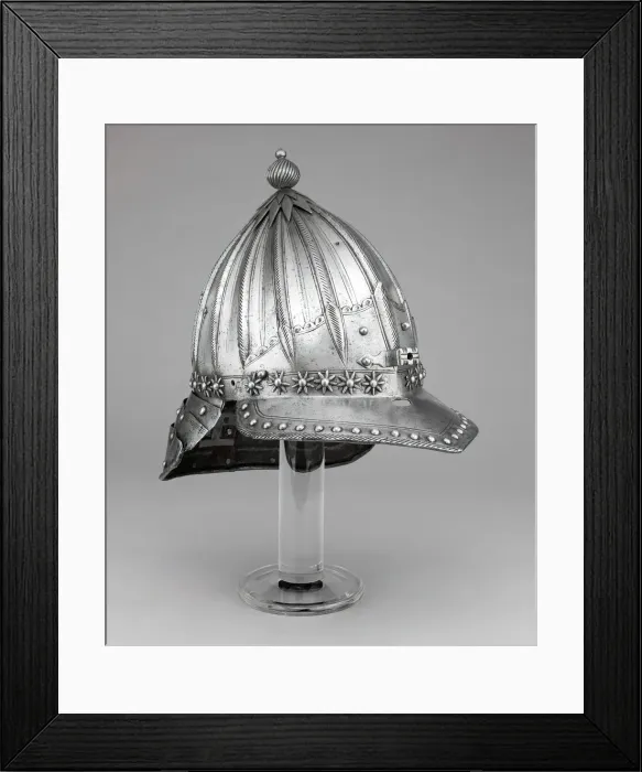 Framed Print : Composite Zischagge (Helmet), Flanders, c. 1620. Creator: Unknown Framed Print : Composite Zischagge (Helmet), Flanders, c. 1620. Creator: Unknown
