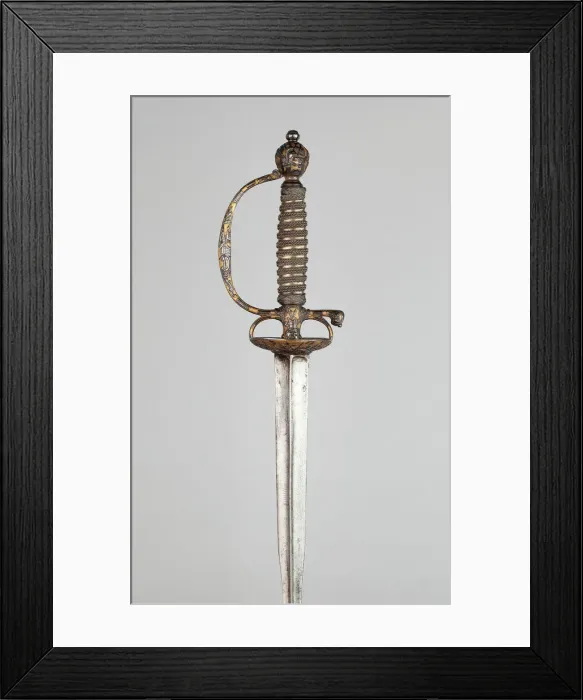 Framed Print : Smallsword, France, 1740 / 50. Creator: Unknown Framed Print : Smallsword, France, 1740 / 50. Creator: Unknown