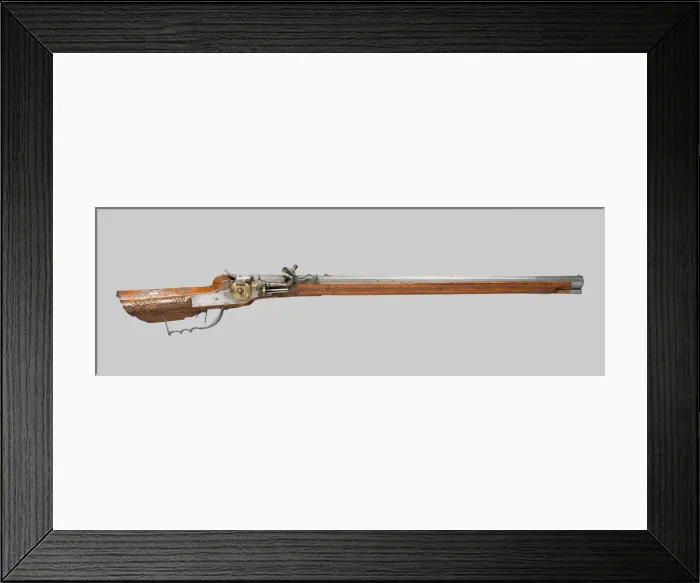 Framed Print : Wheellock Rifle, Germany, 1665. Creator: Hans Heller Framed Print : Wheellock Rifle, Germany, 1665. Creator: Hans Heller
