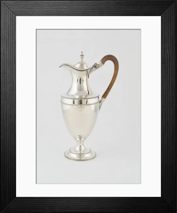 Framed Print : Hot Water Jug, London, 1785 / 86. Creator: Hester Bateman Framed Print : Hot Water Jug, London, 1785 / 86. Creator: Hester Bateman