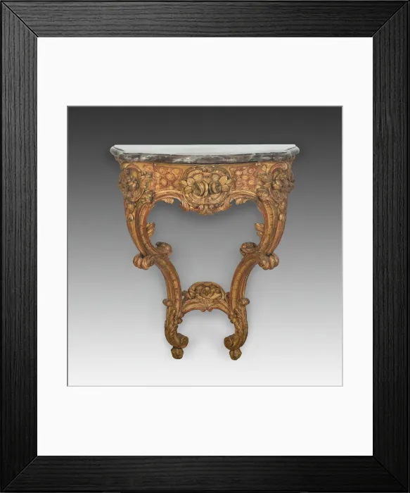 Framed Print : Console Table, France, c. 1730. Creator: Unknown Framed Print : Console Table, France, c. 1730. Creator: Unknown