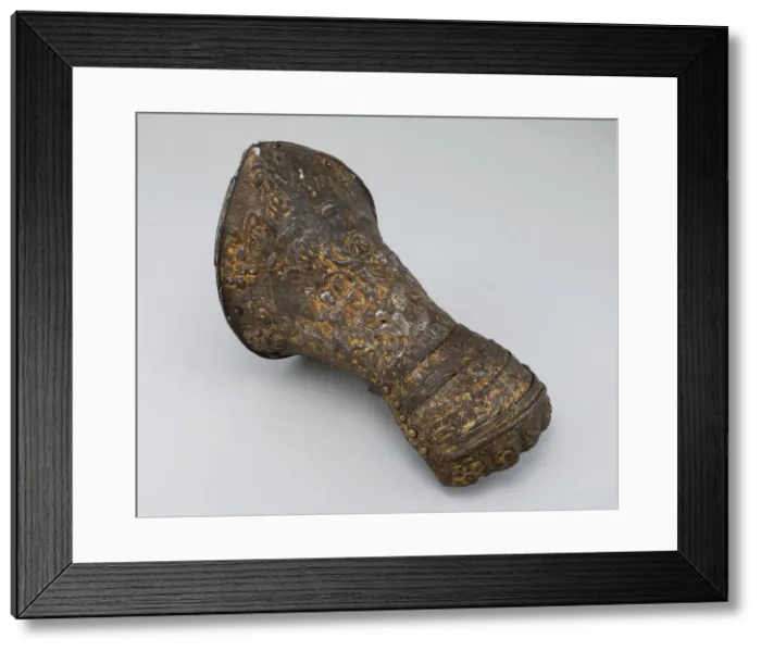 Framed Print : Gauntlet for the Right Hand, France, c. 1570 / 90. Creator: Unknown Framed Print : Gauntlet for the Right Hand, France, c. 1570 / 90. Creator: Unknown