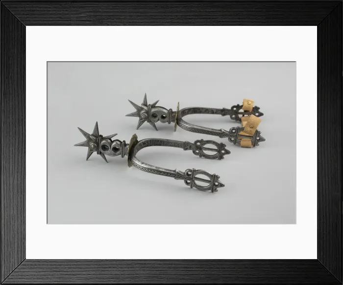 Framed Print : Pair of Spurs, France, 19th century. Creator: Unknown Framed Print : Pair of Spurs, France, 19th century. Creator: Unknown