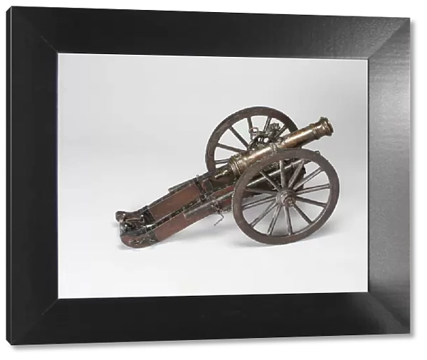 Model Field Cannon, France, 19th century in late 18th century style. Creator: Unknown
