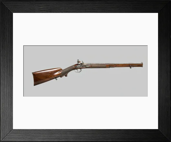 Framed Print : Flintlock Rifle, France, northeastern, c. 1800 / 04. Creators: Unknown Framed Print : Flintlock Rifle, France, northeastern, c. 1800 / 04. Creators: Unknown