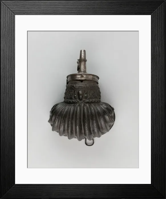 Framed Print : Powder Flask, Italy, 1550 / 1575. Creator: Unknown Framed Print : Powder Flask, Italy, 1550 / 1575. Creator: Unknown