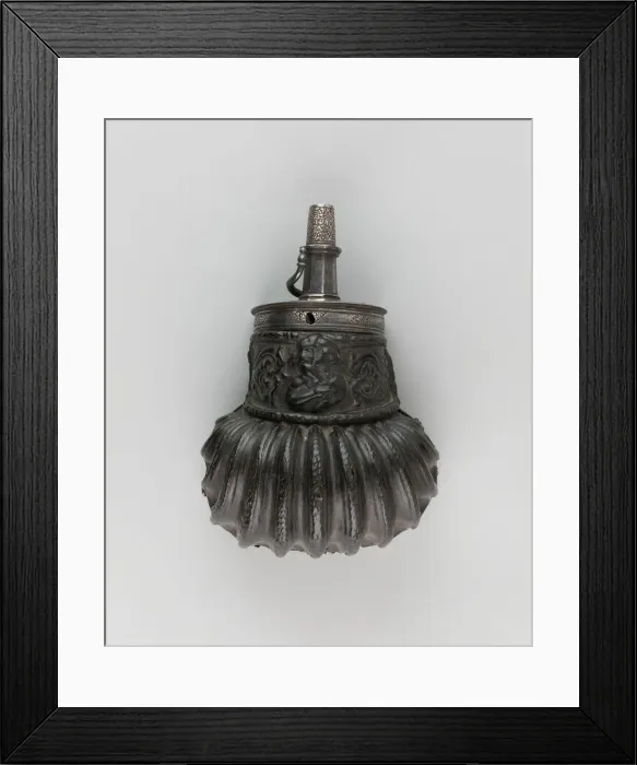 Framed Print : Powder Flask, Italy, 1570 / 80. Creator: Unknown Framed Print : Powder Flask, Italy, 1570 / 80. Creator: Unknown