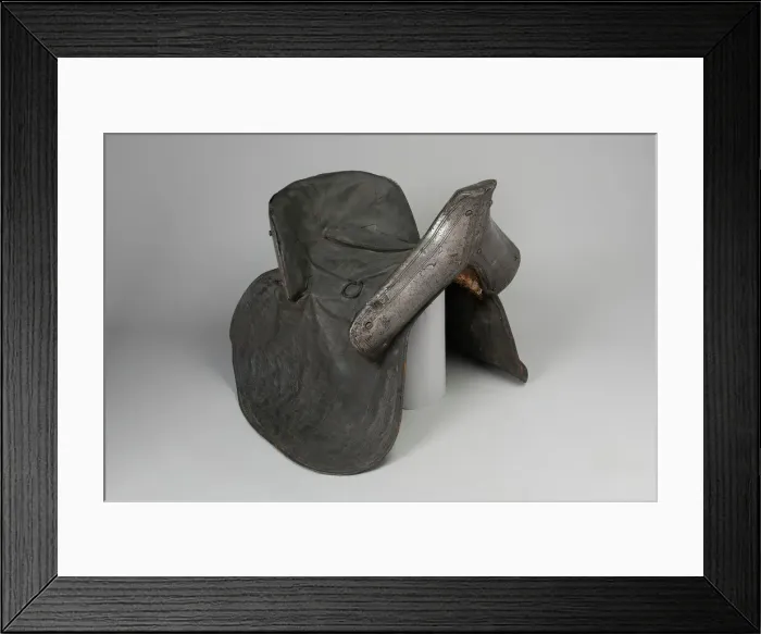 Framed Print : Armored Saddle, France, early 17th century. Creator: Unknown Framed Print : Armored Saddle, France, early 17th century. Creator: Unknown