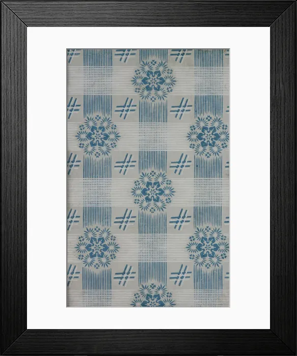 Framed Print : Wallpaper Fragment, Paris, 1820. Creator: Dauptain et Soeur Framed Print : Wallpaper Fragment, Paris, 1820. Creator: Dauptain et Soeur