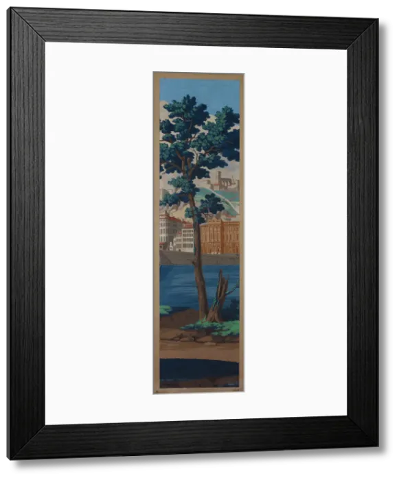 Framed Print : Panel: The Views of Lyon, France, First edition, 1821. Creator: Unknown Framed Print : Panel: The Views of Lyon, France, First edition, 1821. Creator: Unknown