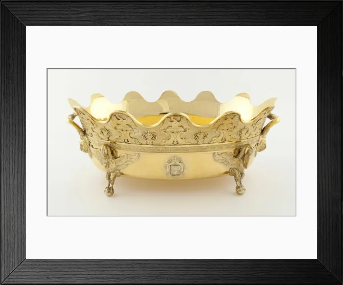 Framed Print : Glass Cooler, Paris, 1809 / 19. Creator: Martin-Guillaume Biennais Framed Print : Glass Cooler, Paris, 1809 / 19. Creator: Martin-Guillaume Biennais