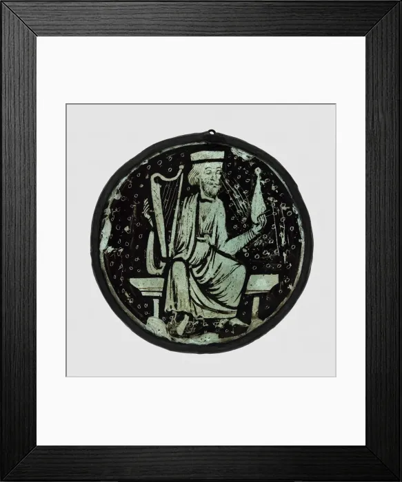 Framed Print : Roundel with Elder of the Apocalypse, France, 1250 / 75. Creator: Unknown Framed Print : Roundel with Elder of the Apocalypse, France, 1250 / 75. Creator: Unknown