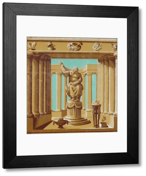 Framed Print : Frieze or Dado: La Constance, France, 1785  /  90. Creator: Jean Baptiste Reveillon