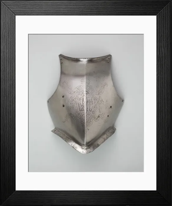 Framed Print : Breastplate, Italy, c. 1580 / 90. Creator: Unknown Framed Print : Breastplate, Italy, c. 1580 / 90. Creator: Unknown