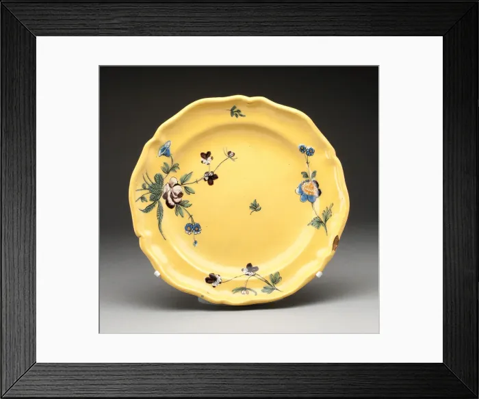 Framed Print : Plate, France, c. 1780. Creator: Unknown Framed Print : Plate, France, c. 1780. Creator: Unknown