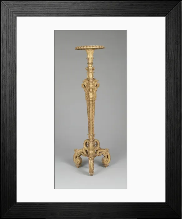 Framed Print : Stand for Candelabrum (Torchere), France, 1685 / 90. Creator: Unknown Framed Print : Stand for Candelabrum (Torchere), France, 1685 / 90. Creator: Unknown