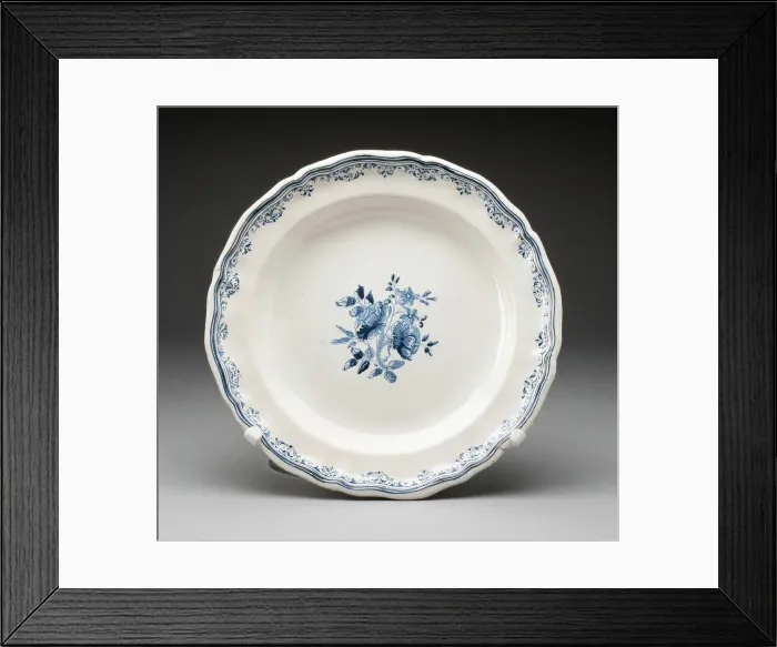 Framed Print : Plate, Varages, c. 1750. Creator: Unknown Framed Print : Plate, Varages, c. 1750. Creator: Unknown