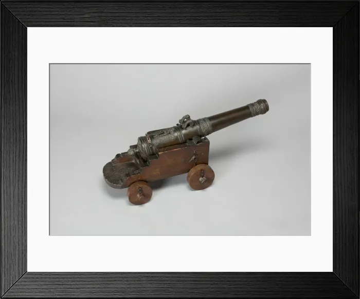 Framed Print : Model Field Cannon with Carriage, France, 1677. Creator: Unknown