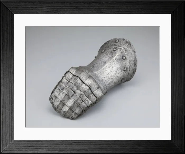 Framed Print : Mitten Gauntlet for the Left Hand, Italy, c. 1510 / 20. Creator: Unknown Framed Print : Mitten Gauntlet for the Left Hand, Italy, c. 1510 / 20. Creator: Unknown