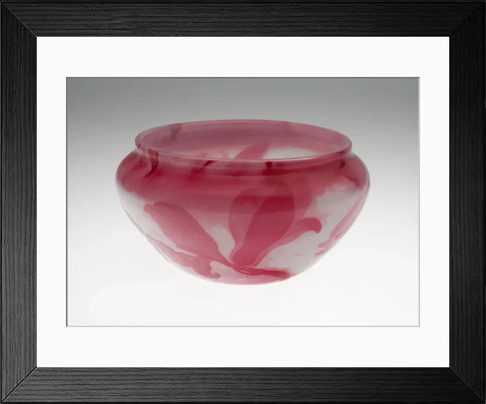 Framed Print : Bowl, France, c. 1900. Creator: Emile Gallé Framed Print : Bowl, France, c. 1900. Creator: Emile Gallé