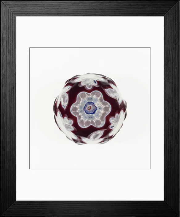 Framed Print : Paperweight, New York City, 19th century. Creator: New England Glass Company Framed Print : Paperweight, New York City, 19th century. Creator: New England Glass Company