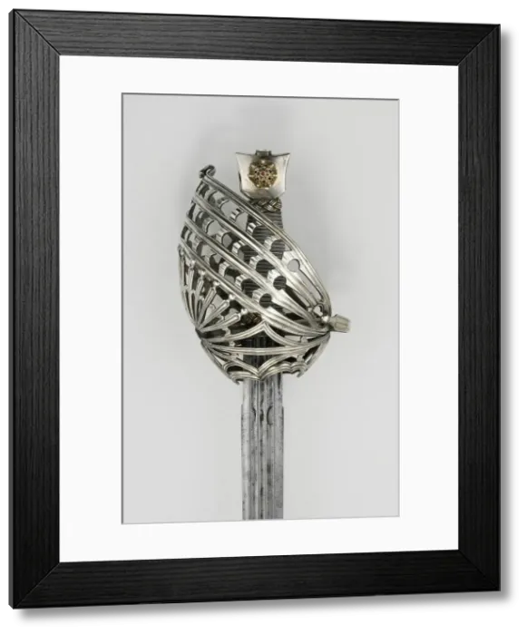 Framed Print : Basket-Hilted Broadsword (Schiavona), Venice, 1775 / 1800. Creator: Unknown Framed Print : Basket-Hilted Broadsword (Schiavona), Venice, 1775 / 1800. Creator: Unknown
