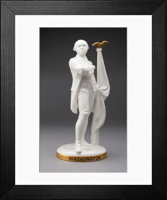 Framed Print : George Washington, Stoke on Trent, c. 1800. Creator: Minton Framed Print : George Washington, Stoke on Trent, c. 1800. Creator: Minton