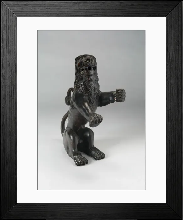 Framed Print : Heraldic Lion, Italian, c. 1450. Creator: Unknown Framed Print : Heraldic Lion, Italian, c. 1450. Creator: Unknown