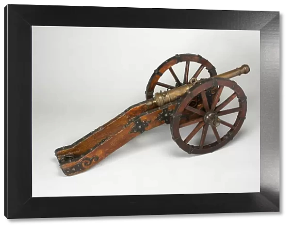 Model Field Cannon with Carriage, Venice, 17th century. Creator: Unknown