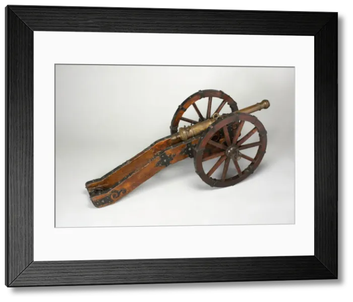 Framed Print : Model Field Cannon with Carriage, Venice, 17th century. Creator: Unknown Framed Print : Model Field Cannon with Carriage, Venice, 17th century. Creator: Unknown