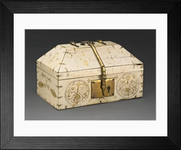 Framed Print : Casket, Sicily, 12th century. Creator: Unknown Framed Print : Casket, Sicily, 12th century. Creator: Unknown