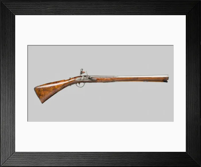 Framed Print : Flintlock Blunderbuss with a Folding Butt, Brescia, 1775. Creator: Nicola Duna Framed Print : Flintlock Blunderbuss with a Folding Butt, Brescia, 1775. Creator: Nicola Duna
