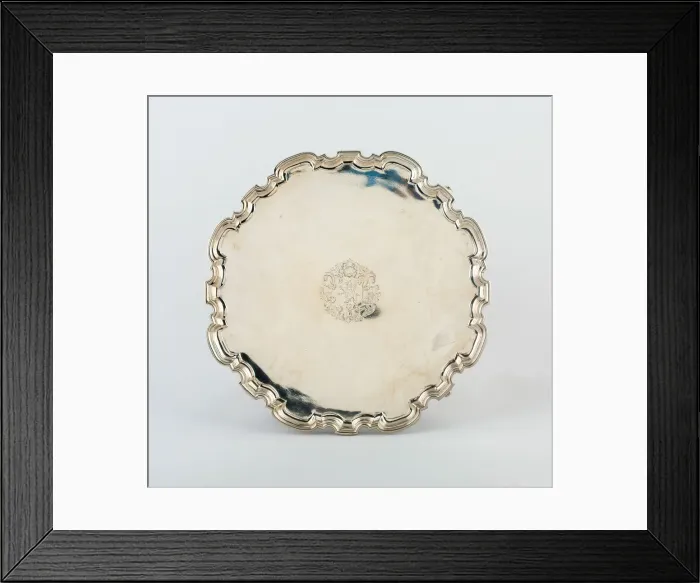 Framed Print : Salver, London, 1726 / 27. Creator: John Tuite Framed Print : Salver, London, 1726 / 27. Creator: John Tuite