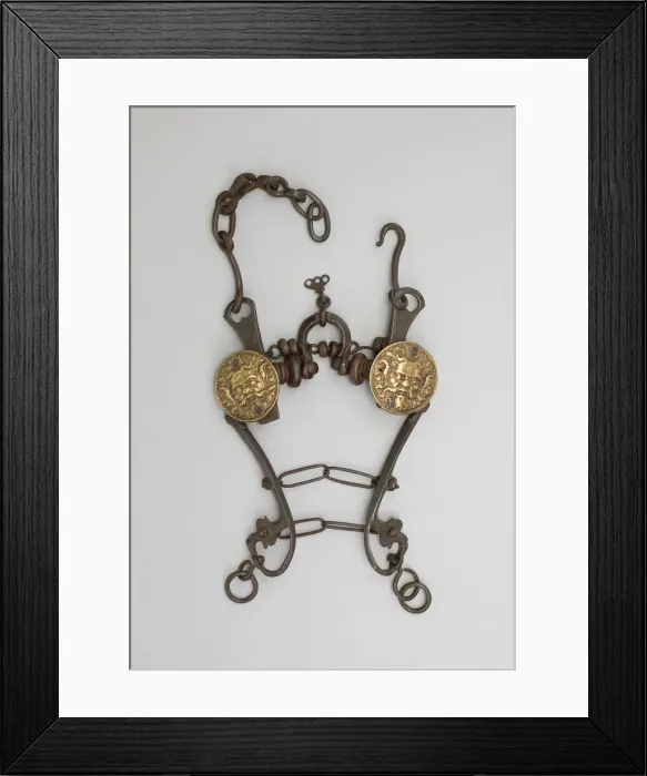 Framed Print : Curb Bit, Italy, late 16th century. Creator: Unknown Framed Print : Curb Bit, Italy, late 16th century. Creator: Unknown