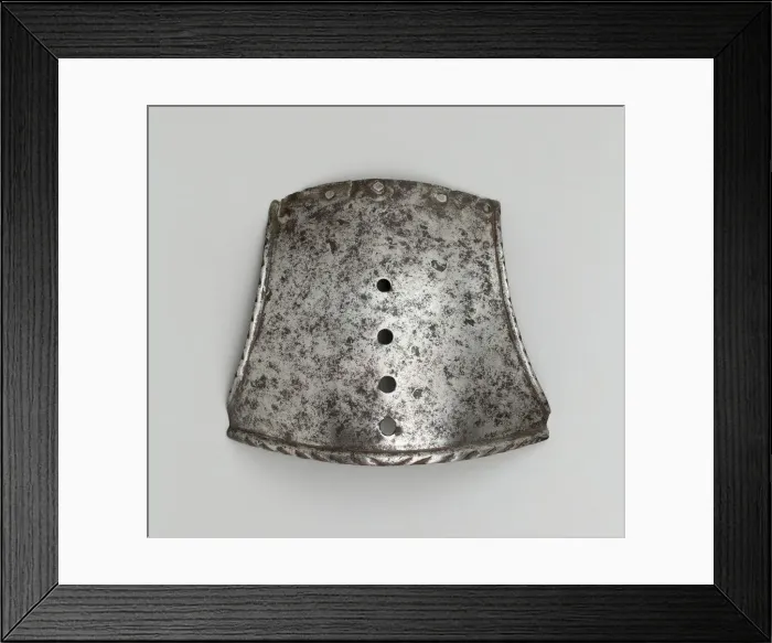 Framed Print : Poll Plate of a Shaffron, Italy, c. 1550. Creator: Unknown Framed Print : Poll Plate of a Shaffron, Italy, c. 1550. Creator: Unknown