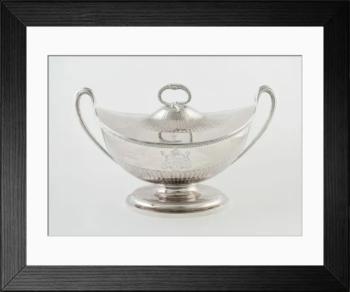 Framed Print : Tureen with Cover, London, 1783 / 84. Creators: John Wakelin, William Taylor Framed Print : Tureen with Cover, London, 1783 / 84. Creators: John Wakelin, William Taylor