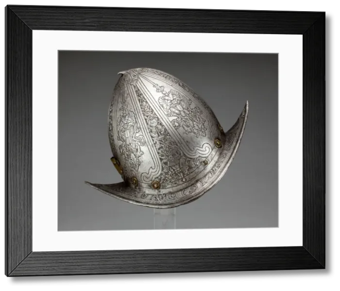 Framed Print : Pointed Morion, Milan, c. 1580. Creator: Unknown Framed Print : Pointed Morion, Milan, c. 1580. Creator: Unknown