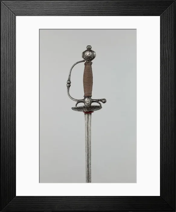 Framed Print : Transitional Rapier, Europe, northern, c. 1660. Creator: Unknown Framed Print : Transitional Rapier, Europe, northern, c. 1660. Creator: Unknown