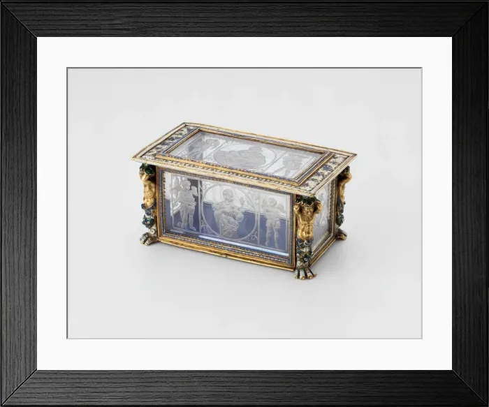 Framed Print : Casket with the Three Theological Virtues, Northern Italy, c. 1525-c. 1550 Framed Print : Casket with the Three Theological Virtues, Northern Italy, c. 1525-c. 1550