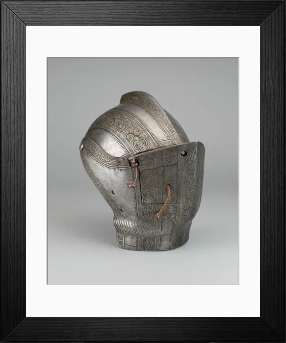 Framed Print : Portions of a Jousting Helmet, Milan, 1570 / 80. Creator: Unknown Framed Print : Portions of a Jousting Helmet, Milan, 1570 / 80. Creator: Unknown