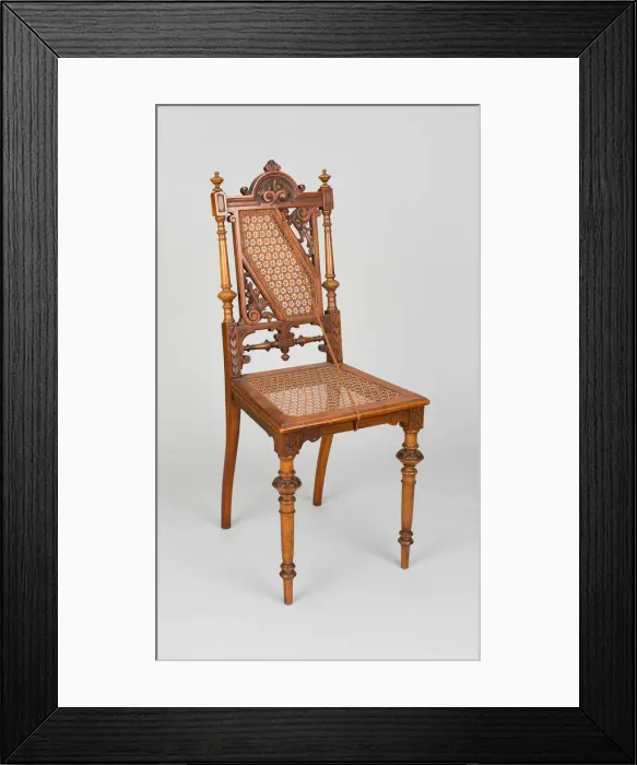 Framed Print : Side Chair, Germany, 1900. Creator: Jacob Keller Framed Print : Side Chair, Germany, 1900. Creator: Jacob Keller