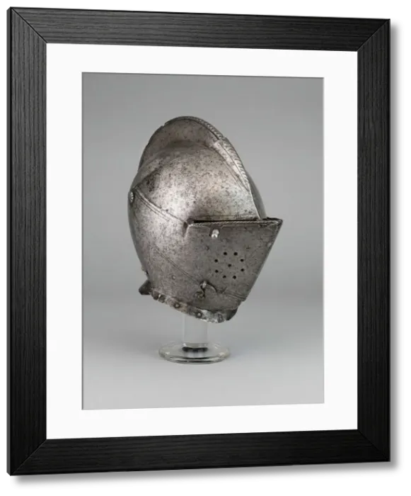 Framed Print : Close Helmet, Northern Italy, c. 1580. Creator: Unknown Framed Print : Close Helmet, Northern Italy, c. 1580. Creator: Unknown