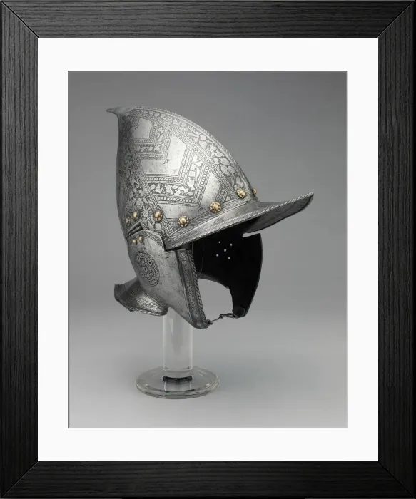 Framed Print : Burgonet, Northern Italy, c. 1570 / 80. Creator: Unknown Framed Print : Burgonet, Northern Italy, c. 1570 / 80. Creator: Unknown