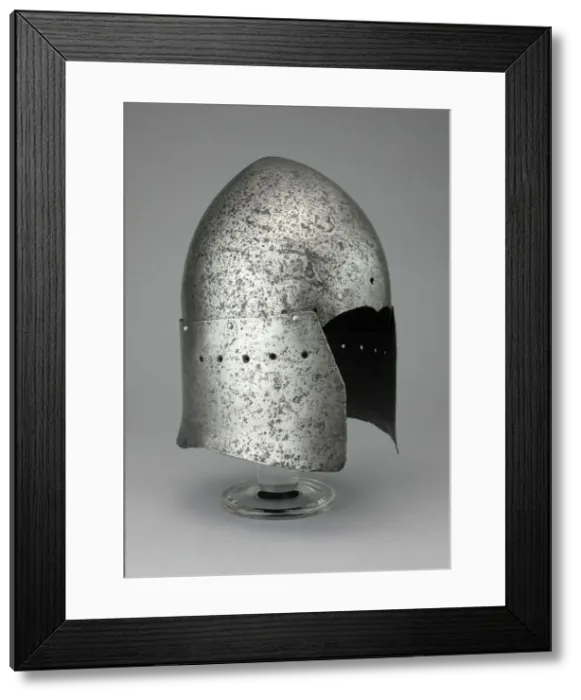 Framed Print : Great Sallet, Italy, late 14th / early 15th century. Creator: Unknown Framed Print : Great Sallet, Italy, late 14th / early 15th century. Creator: Unknown
