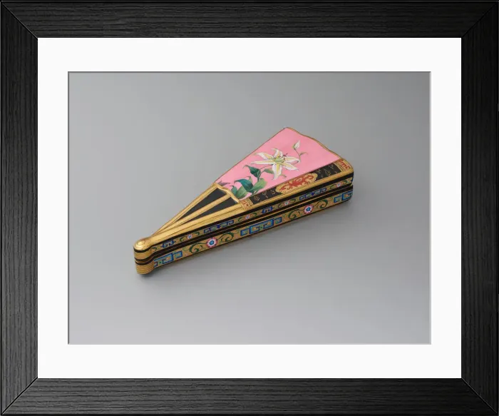 Framed Print : Fan Box, Stoke-on-Trent, 1876. Creator: Minton Framed Print : Fan Box, Stoke-on-Trent, 1876. Creator: Minton