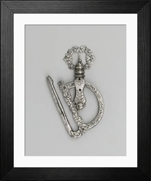 Framed Print : Spring Tackle Attachment for Rapier, Italy, second half of 17th century. Creator: Unknown