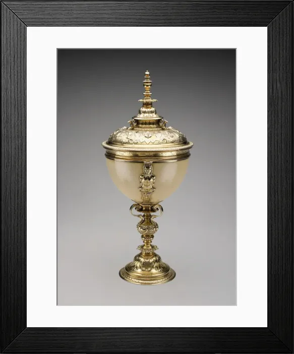 Framed Print : Ostrich Cup, London, 1590. Creator: John Spilman Framed Print : Ostrich Cup, London, 1590. Creator: John Spilman