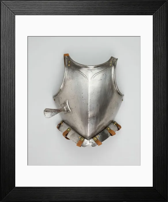 Framed Print : Breastplate with Lance Rest and Fauld, Italy, c. 1570. Creator: Unknown Framed Print : Breastplate with Lance Rest and Fauld, Italy, c. 1570. Creator: Unknown